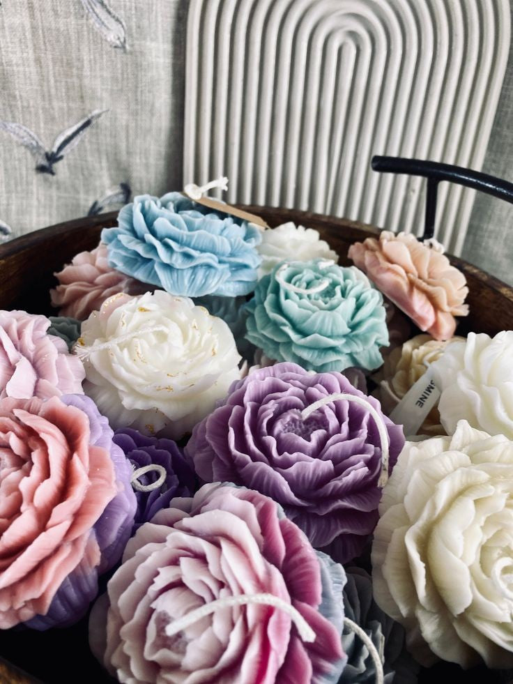 BIG PEONY BLOSSOM CANDLE