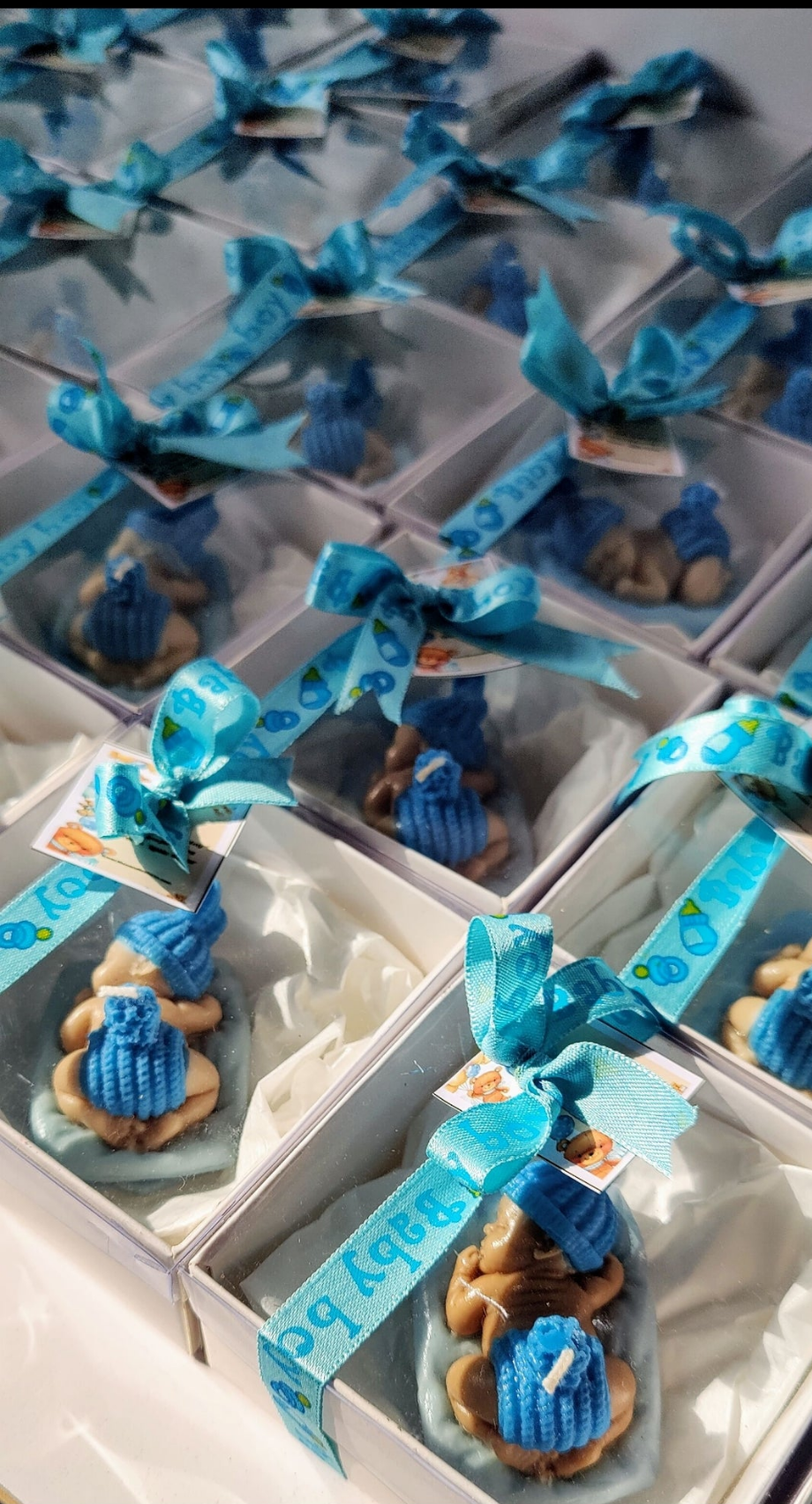 “Sleeping Baby Candle – Gift Box  | Baby Shower Favors”