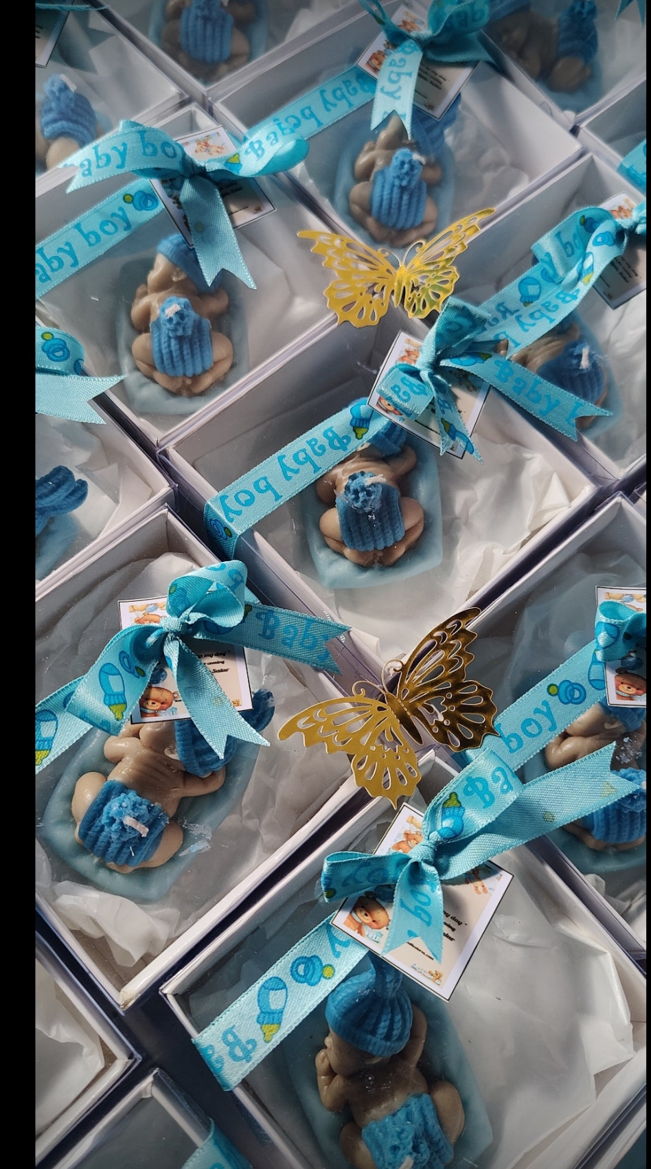 “Sleeping Baby Candle – Gift Box  | Baby Shower Favors”