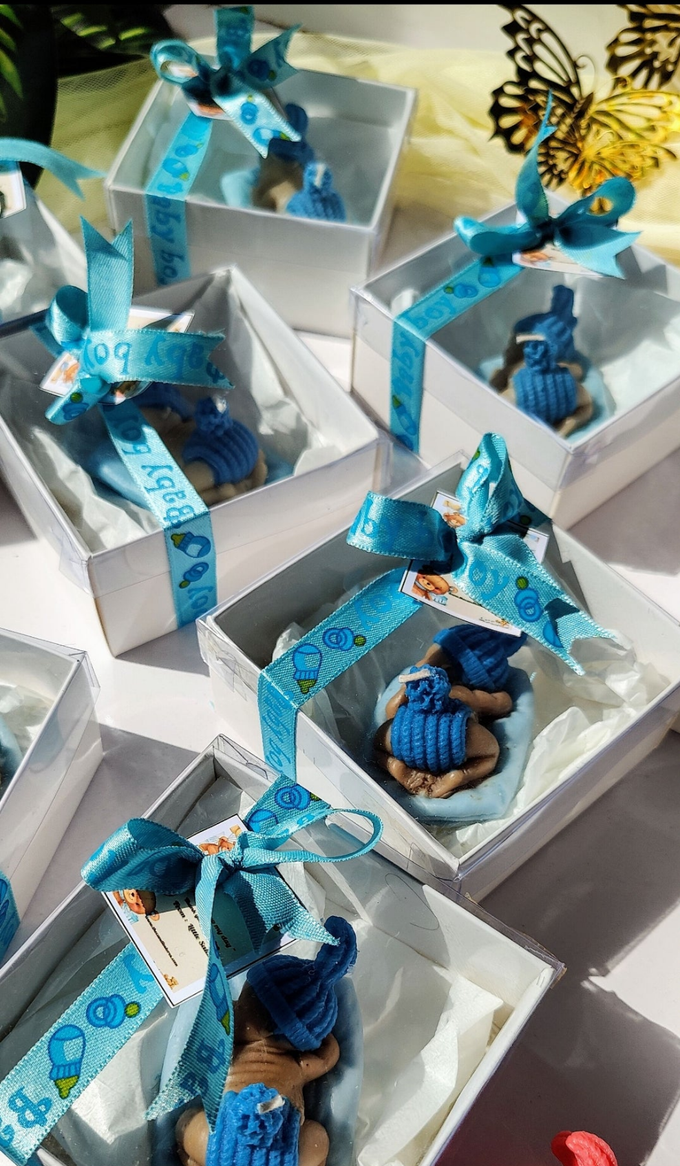 “Sleeping Baby Candle – Gift Box  | Baby Shower Favors”