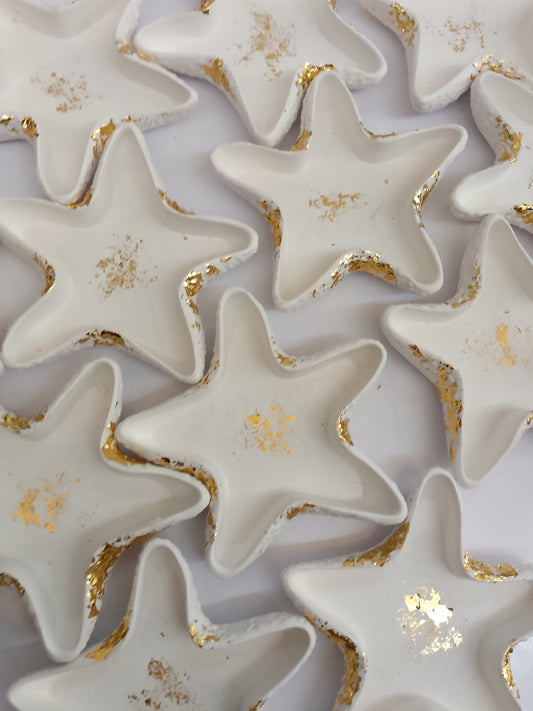 Handcrafted Sea Star Ceramic Tray – Coastal Decor