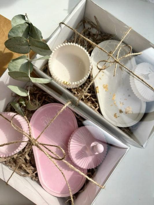 Gift Set Ceramic Jar & Tray_ with box