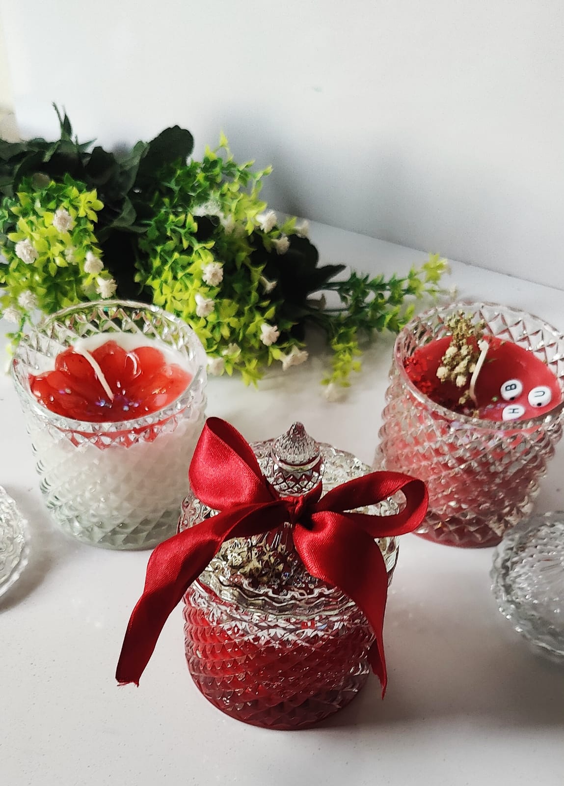 crystal glow candle