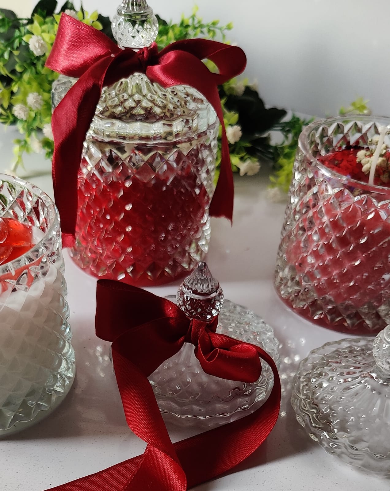 crystal glow candle