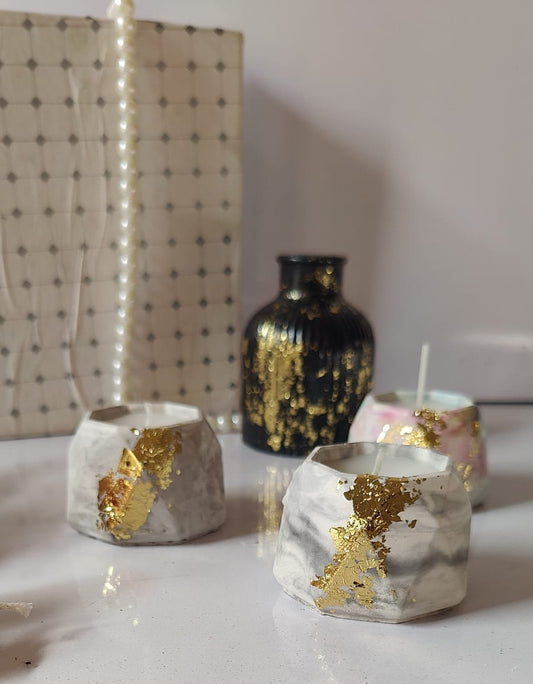 Diamond-shaped Concrete Scented