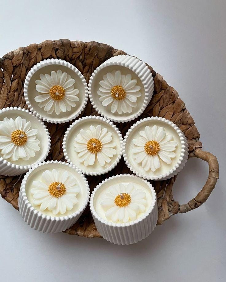 Daisy Candle Jar