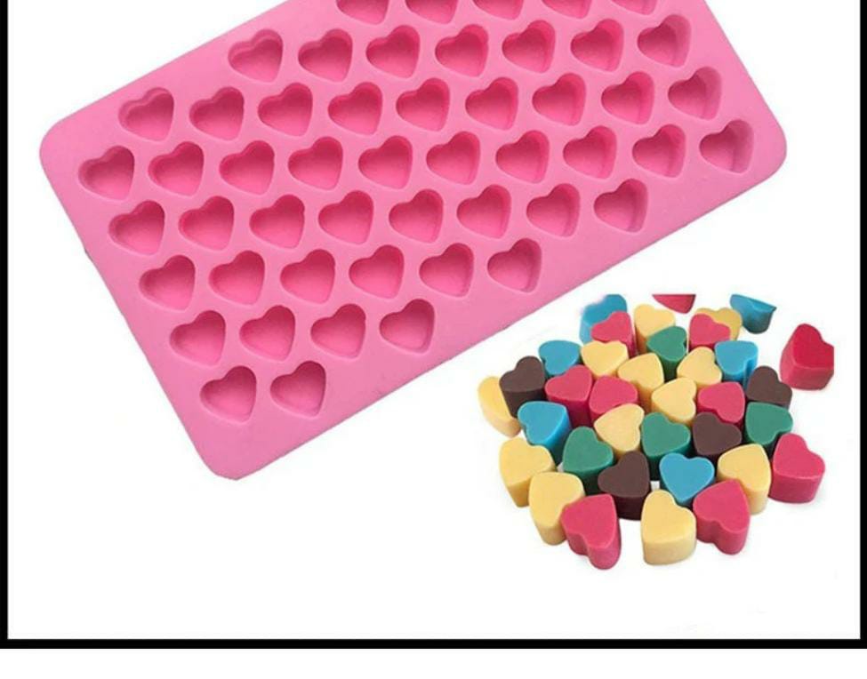 Mini Heart Shape Silicone Chocolate Mold 55 Cavity