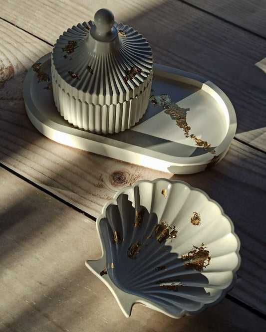✨Jar Tray Shell Dish – Jewelry & Home Décor