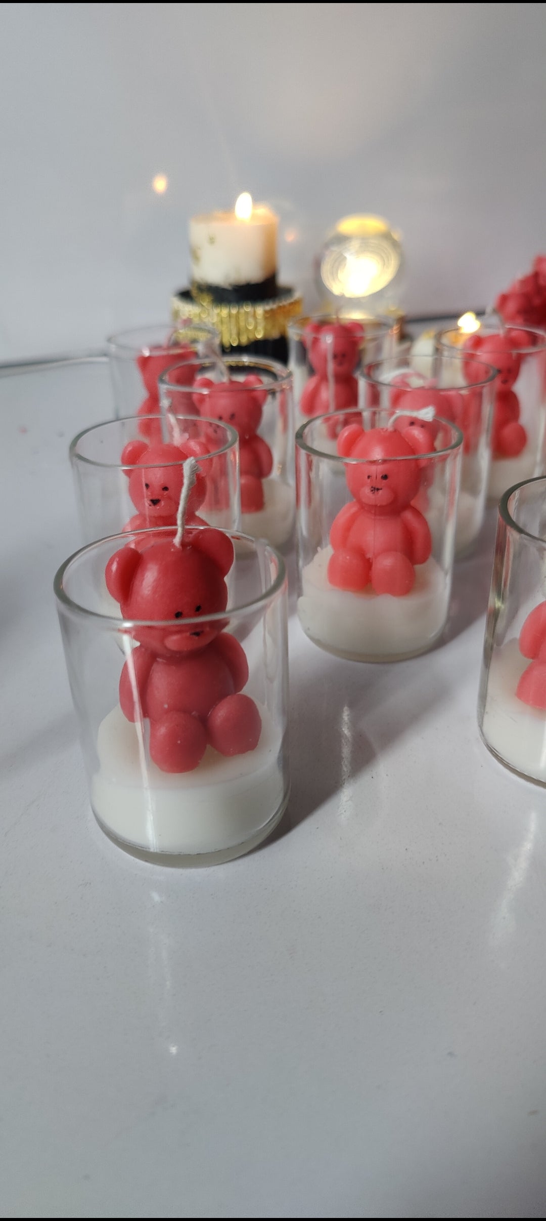 Teddy Bear Candle in Jar – Birthday & Couple Gift