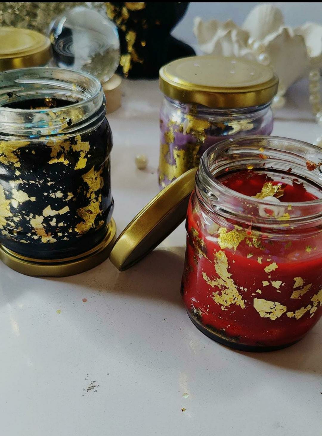 Royal Gold Flake Candle