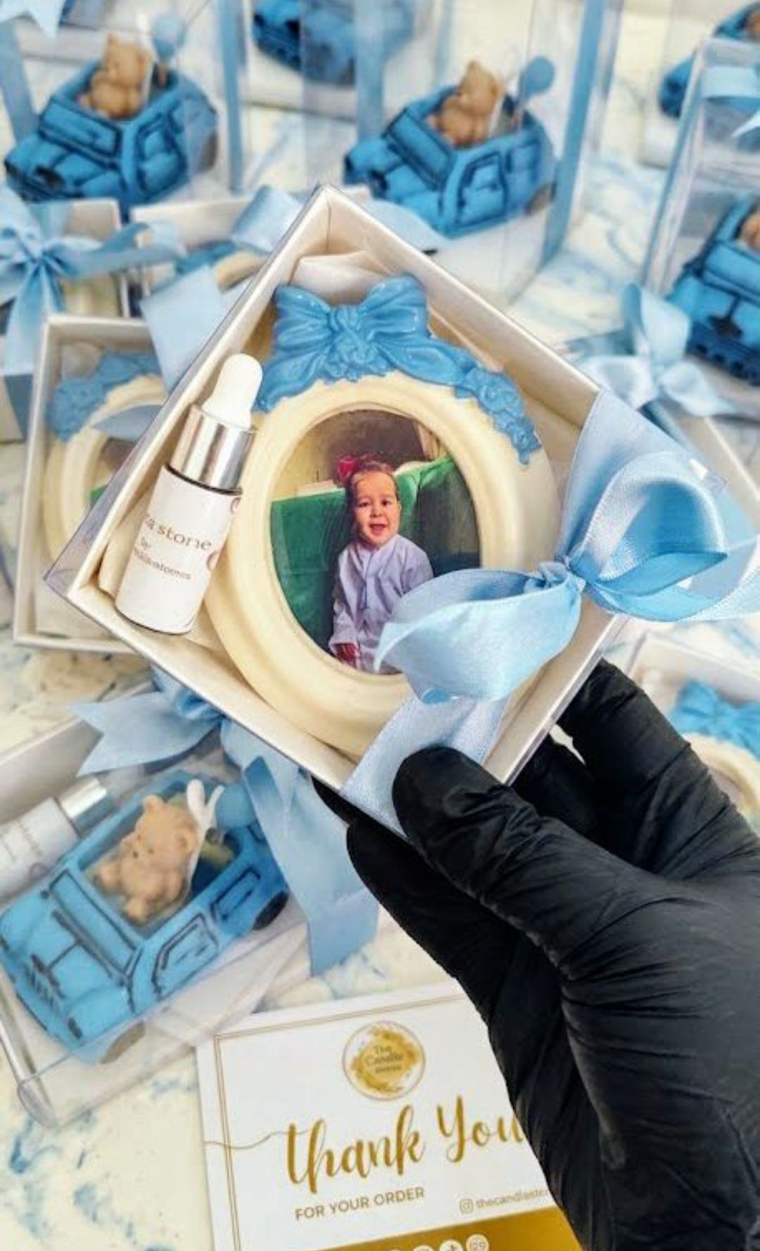 Frame Aroma stone box packing |aroma bottle+ Stand | birthday| announcement