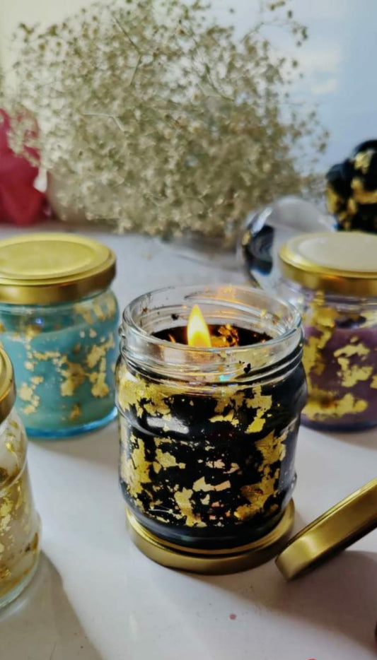 Royal Gold Flake Candle