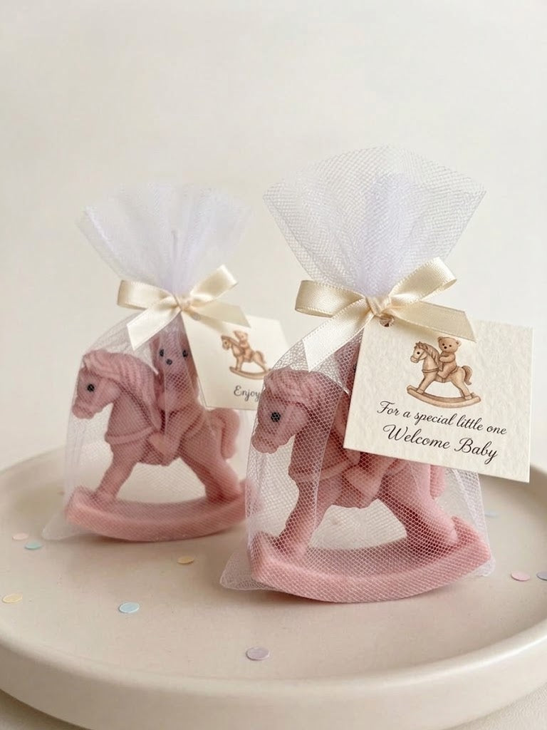 Teddy with rocking horse π net wrap