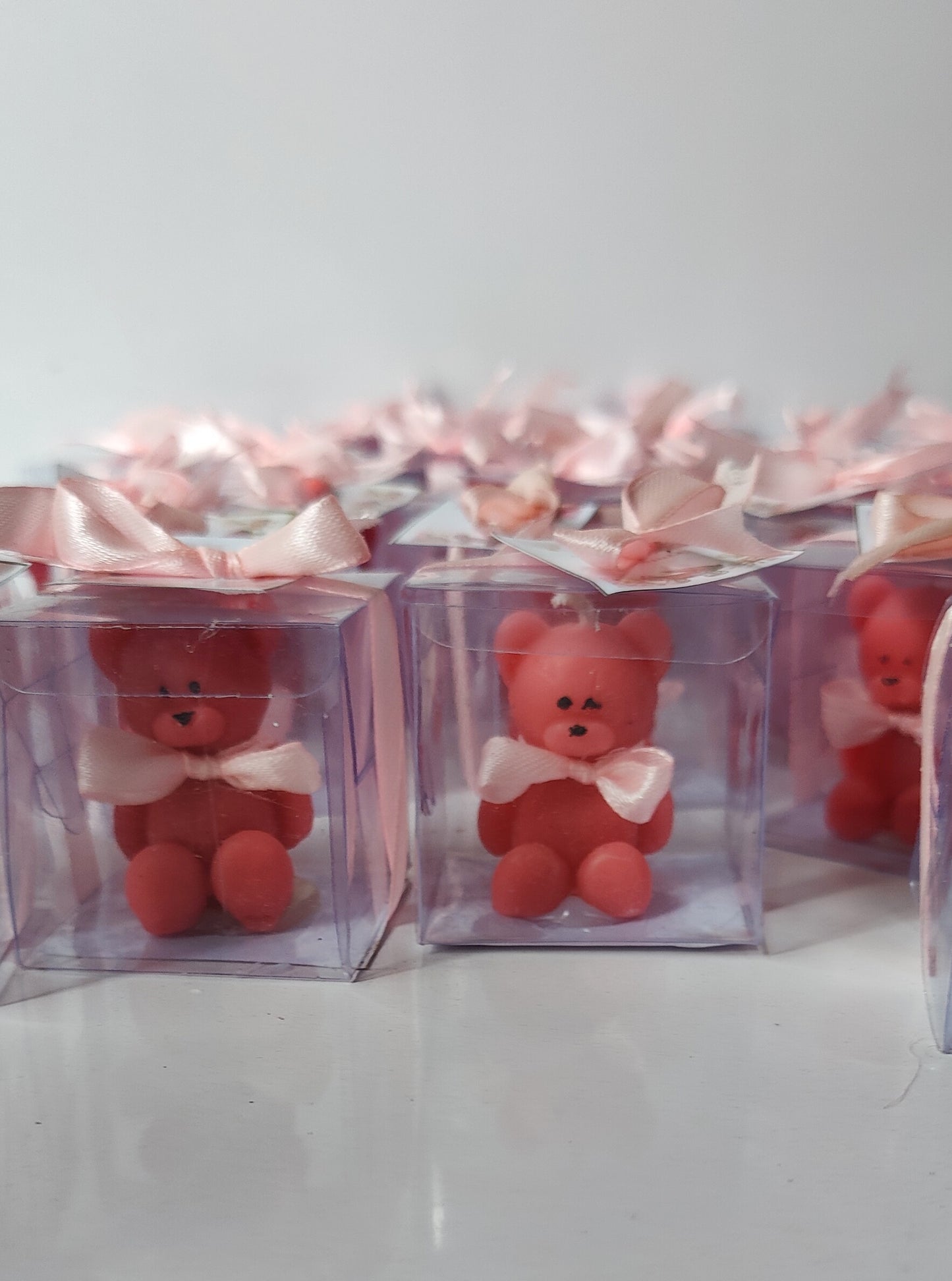 teddy bear candle with pvc