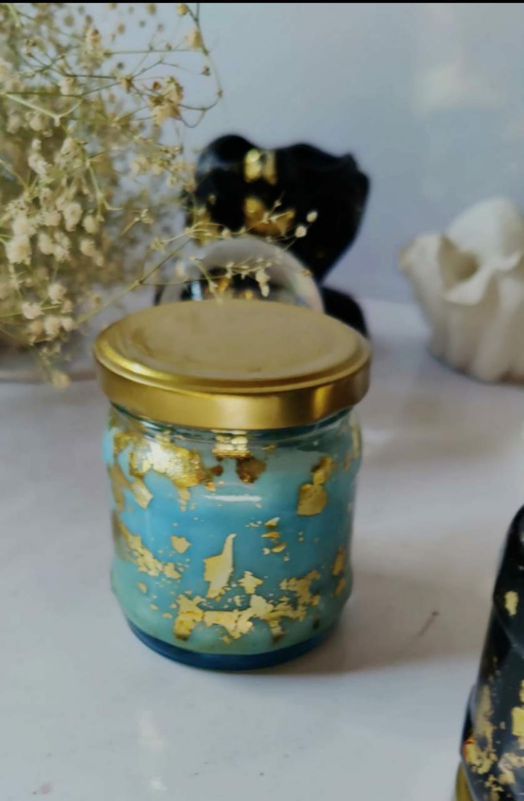 Royal Gold Flake Candle