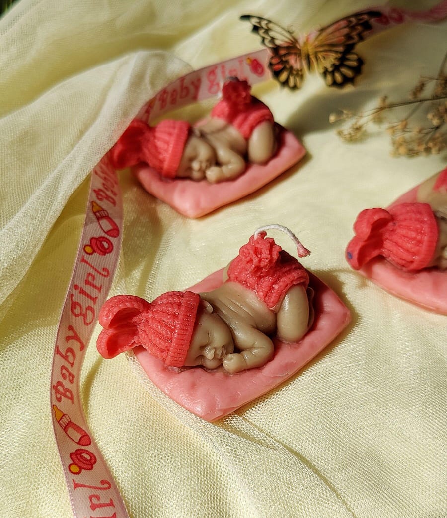 Sleeping Baby Candle