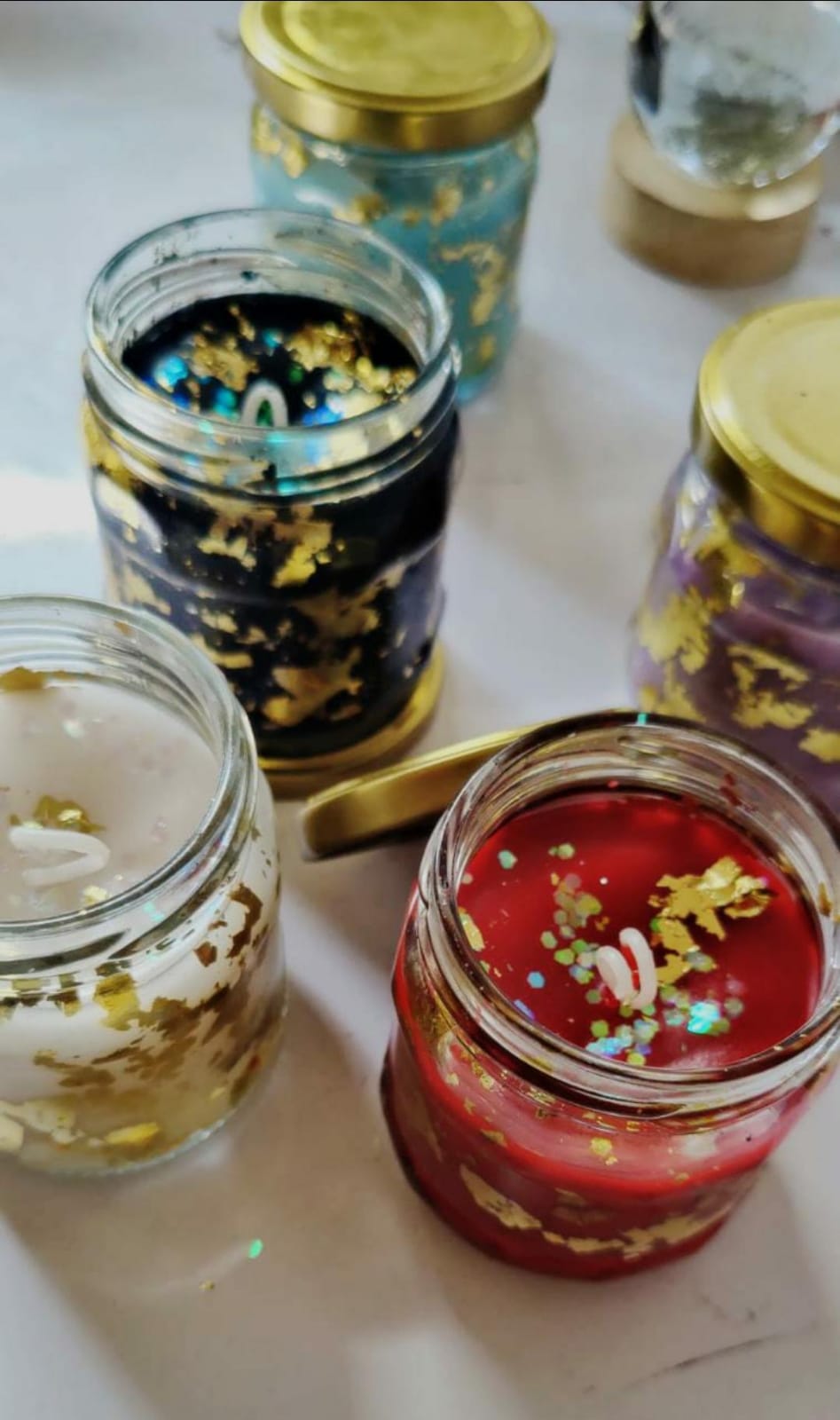 Royal Gold Flake Candle