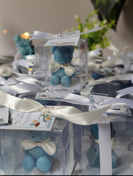 teddy bear candle with pvc