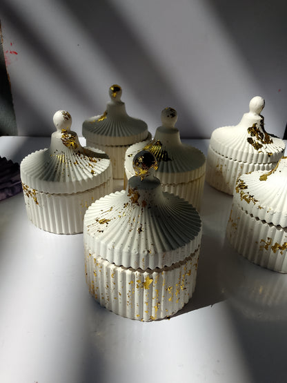 Handcrafted Ceramic Storage Jar – Matte White Finish