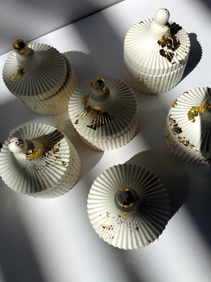 Handcrafted Ceramic Storage Jar – Matte White Finish