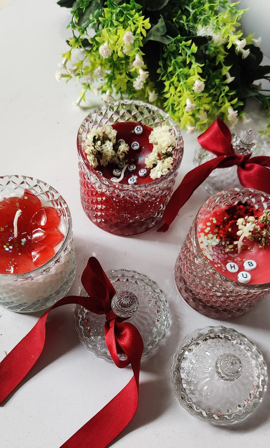 crystal glow candle