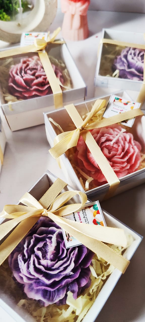 Big Peony Scented Candle with Elegant Gift Box