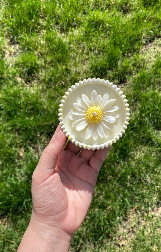 Daisy Candle Jar
