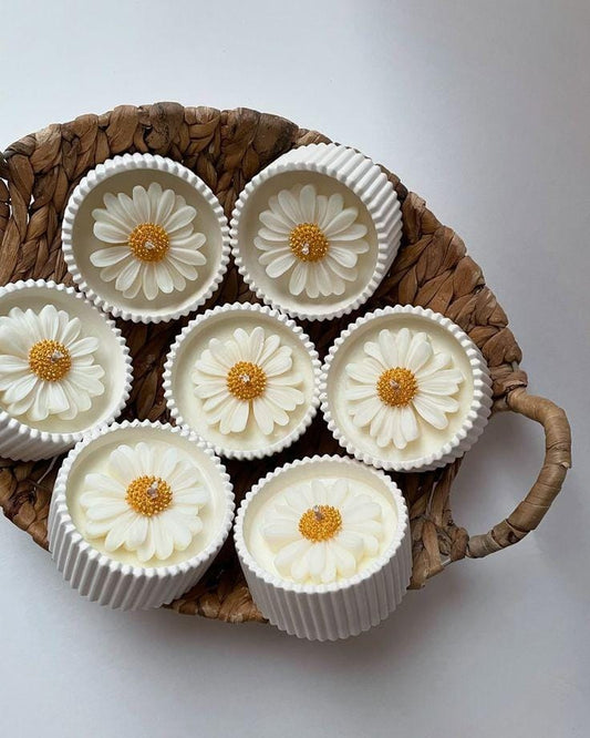 Daisy Candle Jar