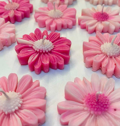 daisy flower candle