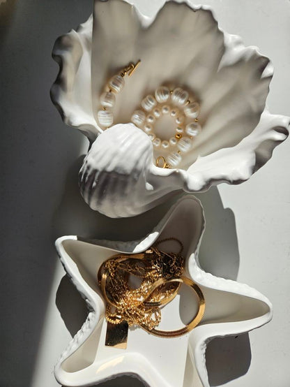 Sea Conch Shell In Gold