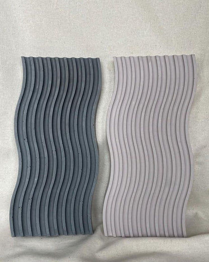 Wavy Vanity Table Display Trays White