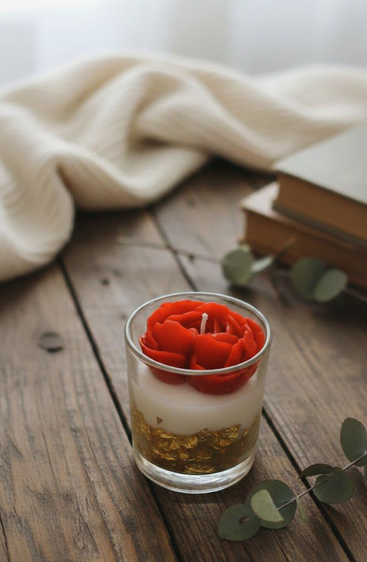 Rose golden Gel candle ❤️💫