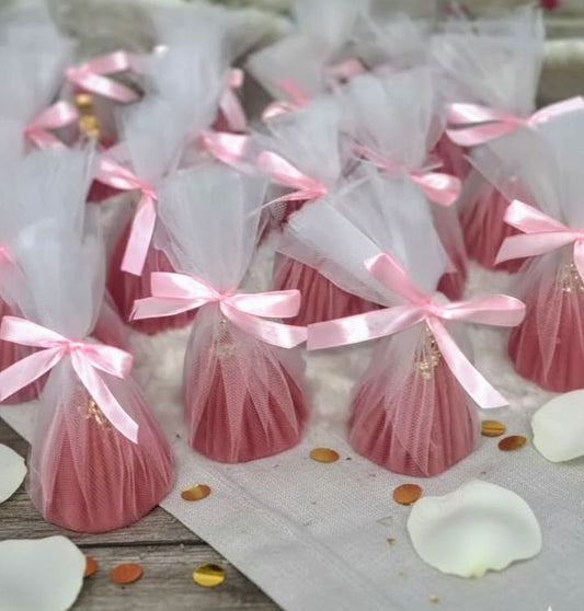 Dress candle with Net wrap 💕✨