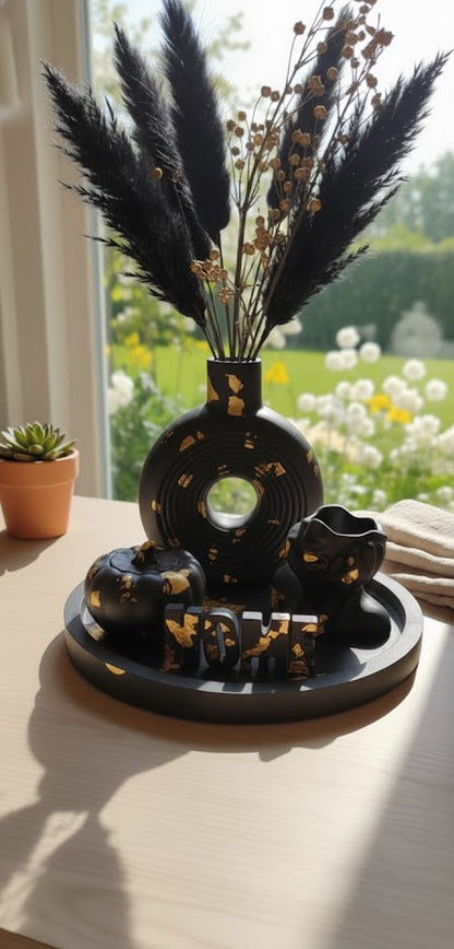 Hollow Round Vase Decore set 🤍