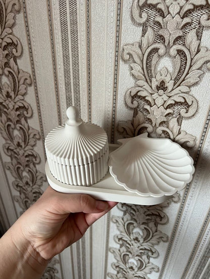 ✨Jar Tray Shell Dish – Jewelry & Home Décor