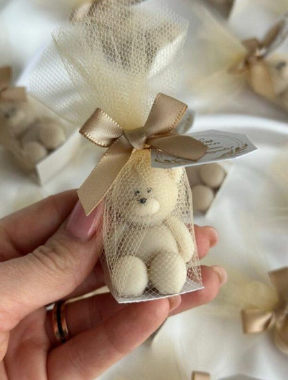 Teddy Bear Candle – Wrapped in Love
