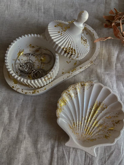 ✨Jar Tray Shell Dish – Jewelry & Home Décor