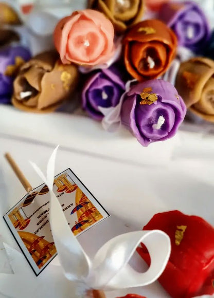 Tulip Candle with stick card