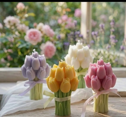 Tulip candle bouquet 🌷