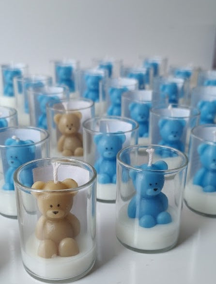 Teddy bear candle without packing