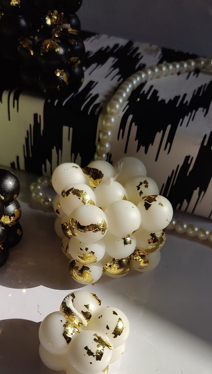 Big Bubble Candle – Gold Flake