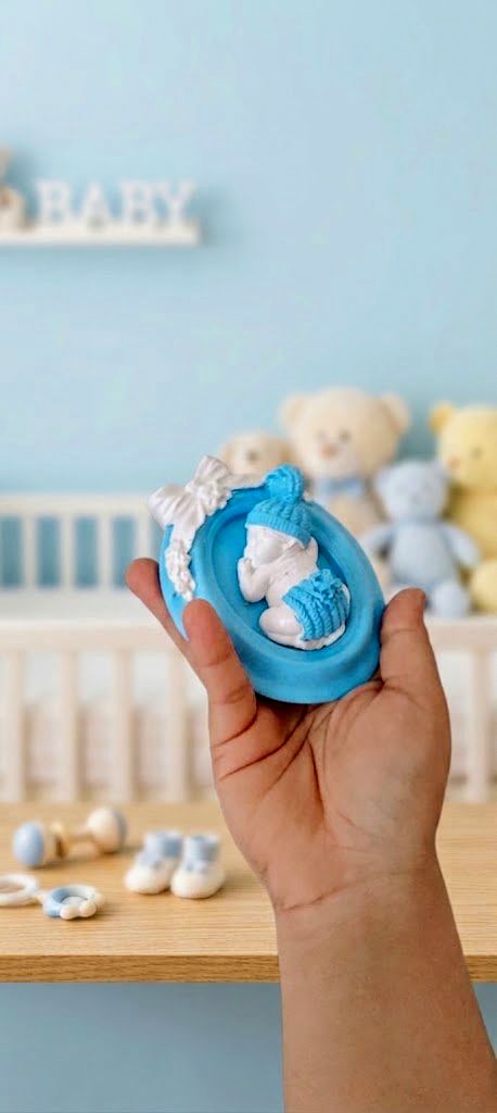Sleeping baby stone frame| fragrance| stand