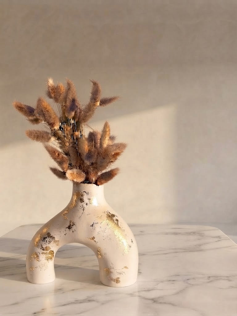 Half donut vase