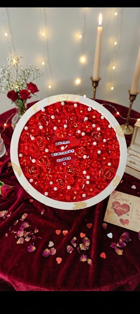 Love floral candle tray