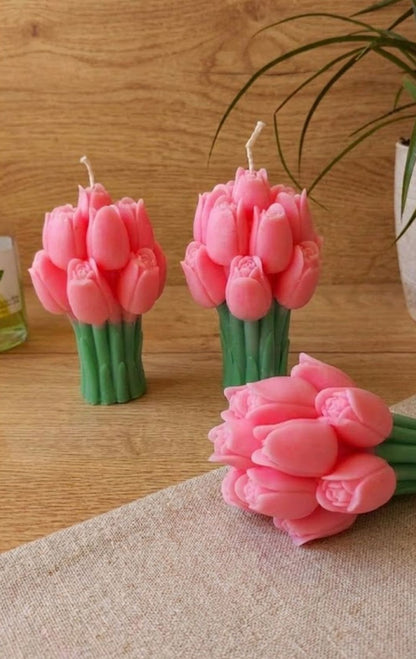 Tulip candle bouquet 🌷