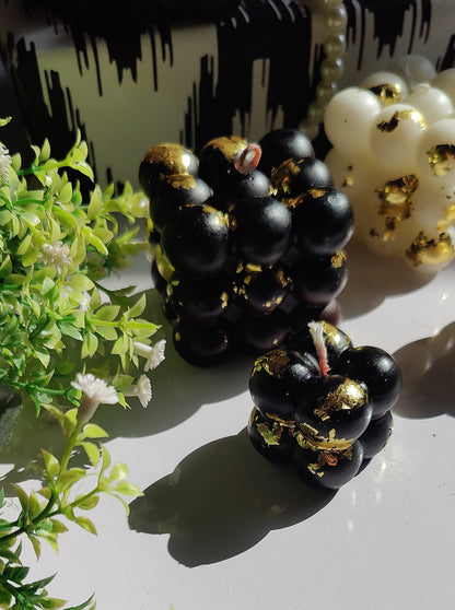 Big Bubble Candle – Gold Flake