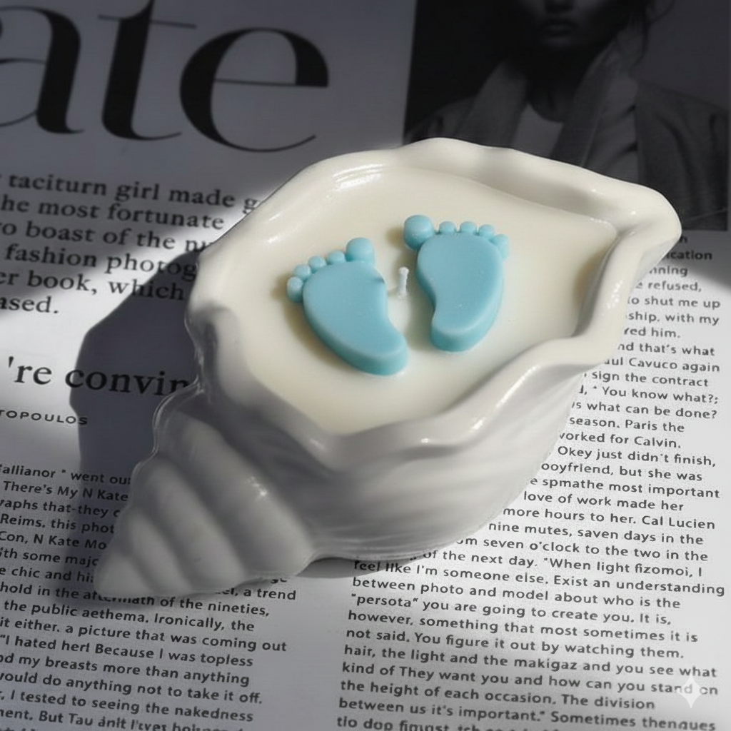 Seashell baby feet | baby shower