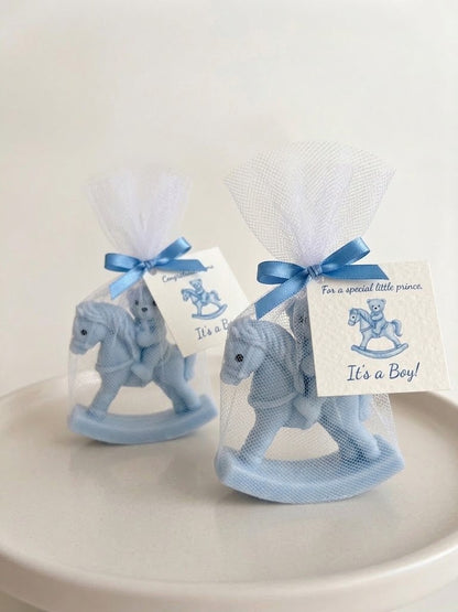 Teddy with rocking horse 🐎 net wrap