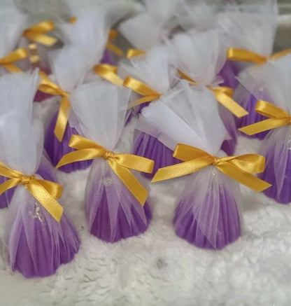 Dress candle with Net wrap 💕✨