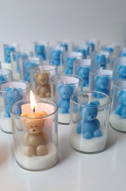 Teddy bear candle without packing